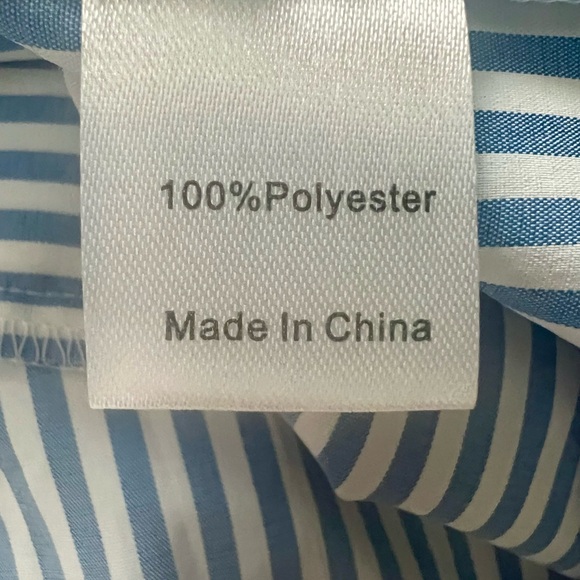 Tuckernuck Blue Stripe Royal Shirt Dress - Picture 8 of 9